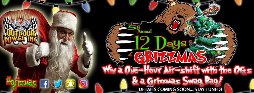 12 Days of Grizzmas is coming!